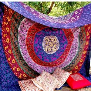 Boho Indian mandala tapestry